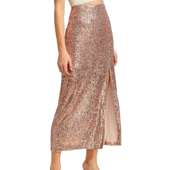 NWT Free People Ariana Sequin Maxi Skirt - Size 12. - Picture 4 of 6